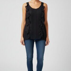 🖤 Black Sheer Camisole Top – Size Small